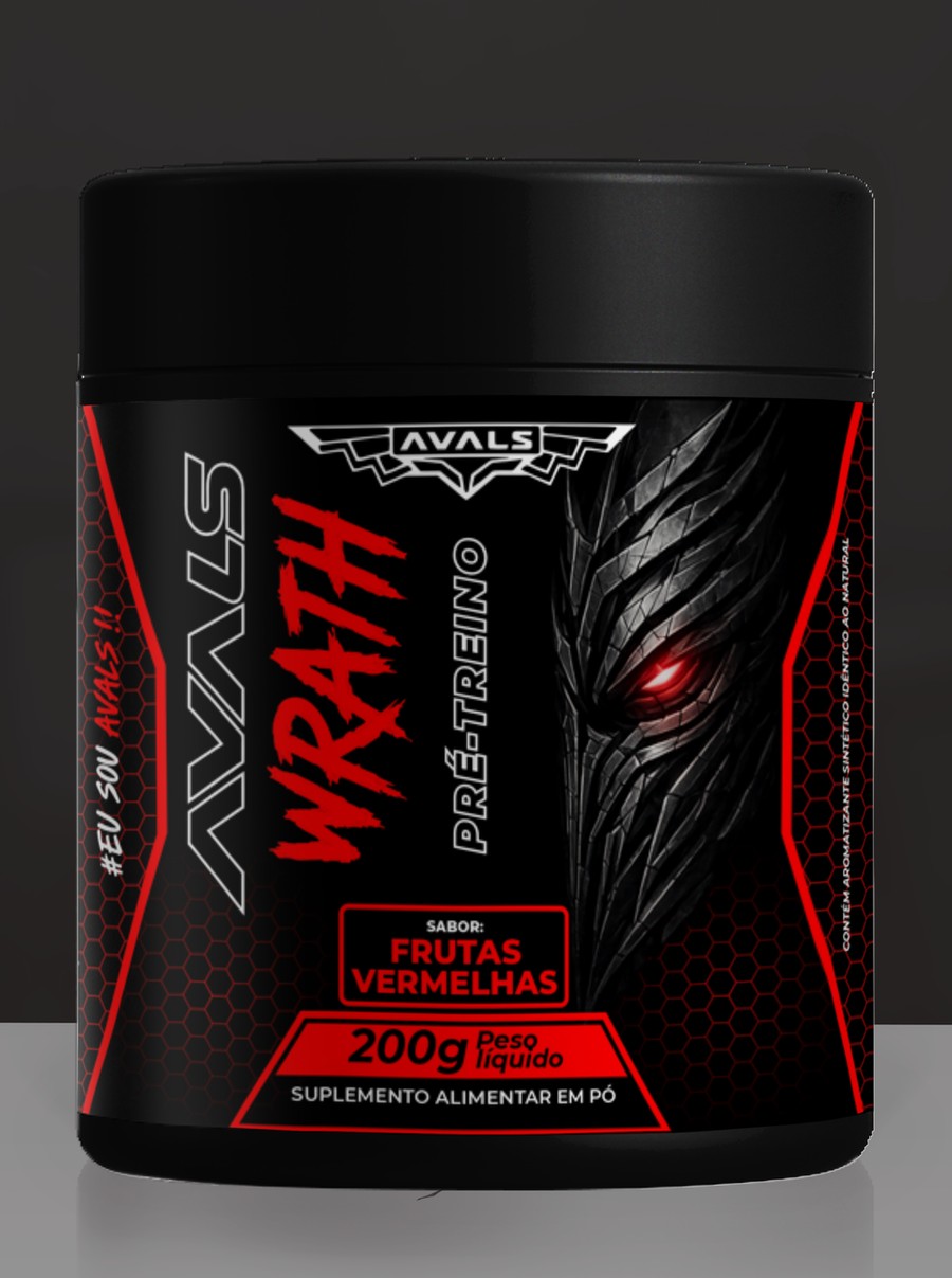 AVALS WRATH — Pré-Treino sabor Frutas Vermelhas